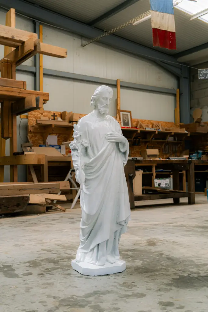 Saint Joseph en fonte d'aluminium 120 cm